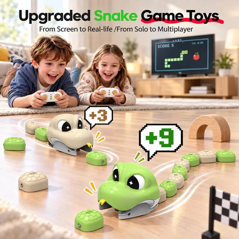 Remote Control Magnetic Snake Game Toy with Collectible Tail Blocks [YQT:ULO-261008-009:d70835938c0bdc3f]