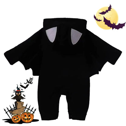 Baby My First Halloween Black Bat Costume Romper with Wing Details [YQT:ULO-260914-001:257b9c67d02cf3fa]