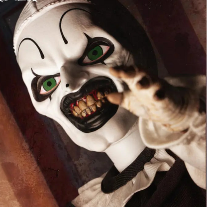 Terrifier Living Dead Dolls Presents Art the Clown Black and White Doll [YQT:ULO-261006-001:7ec222f52c678ce5]