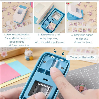 Rectangular Postage Stamp Shape Paper Punch for Scrapbooking and DIY Crafts [YQT:ULO-261013-004:1a10ba0462597536]