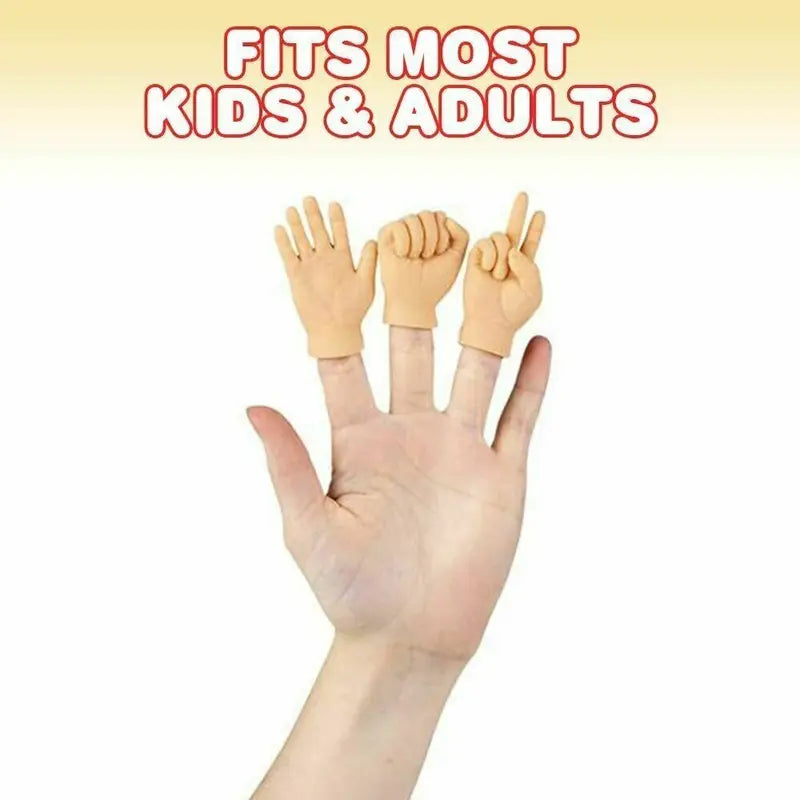 Tiny Hands Rock Paper Scissors Finger Puppets Set of 12 [YQT:ULO-261013-006:7cd9deaa6e91e303]