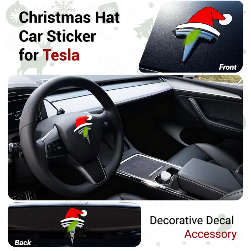 Santa Hat Christmas Stickers for Car Emblems, Laptops and Water Bottles [YQT:ULO-260925-001:c810720b049da1ab]