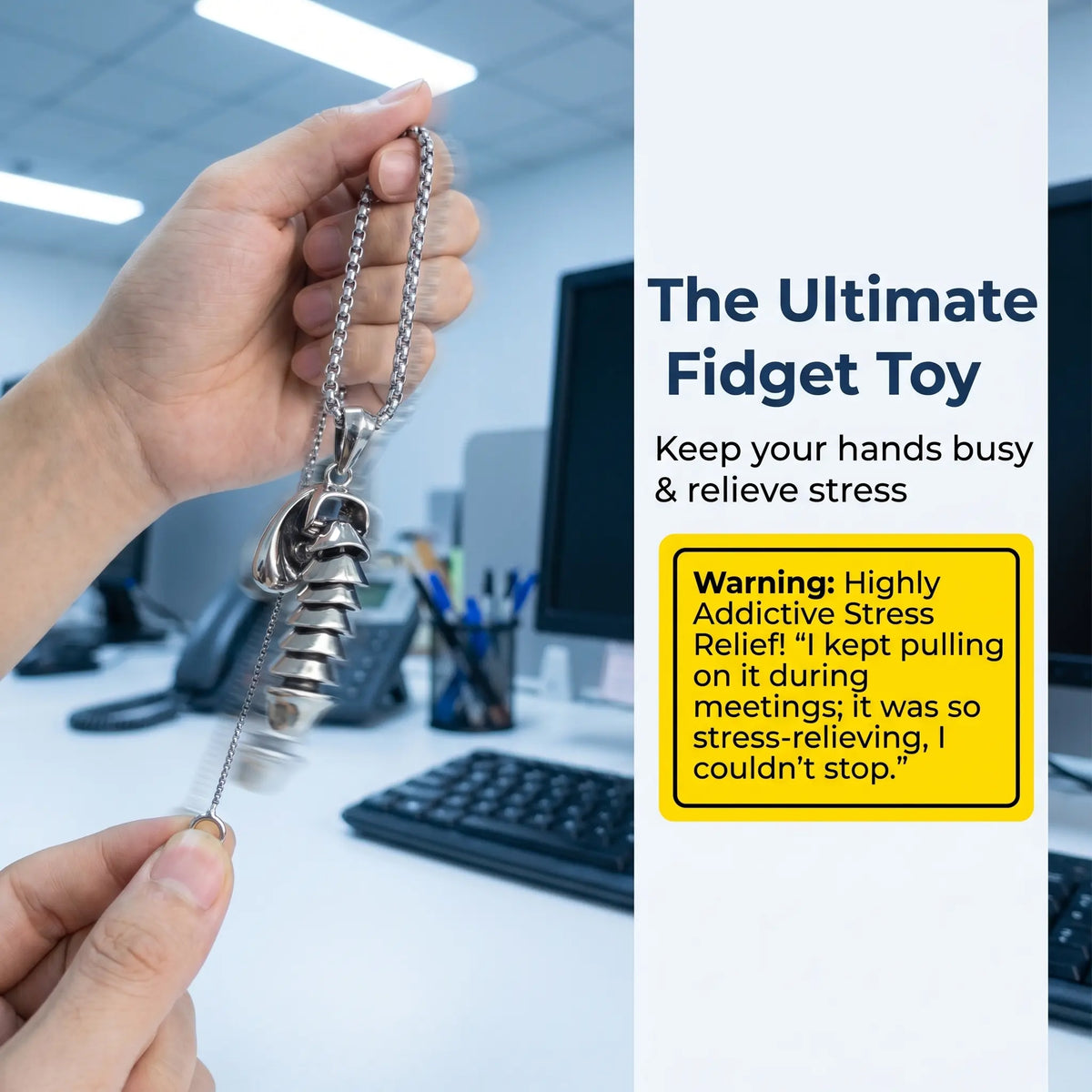 Interactive Articulated Pendant Necklace with Pull Ring and Segmented Design [YQT:ULO-260912-001:b9bb906a5a720a21]