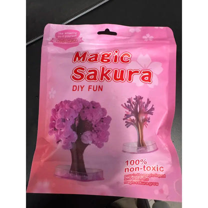 Magic Growing Crystal Sakura Tree DIY Kit with Pink Blossoms [YQT:ULO-261006-004:dba9578f9c085da0]