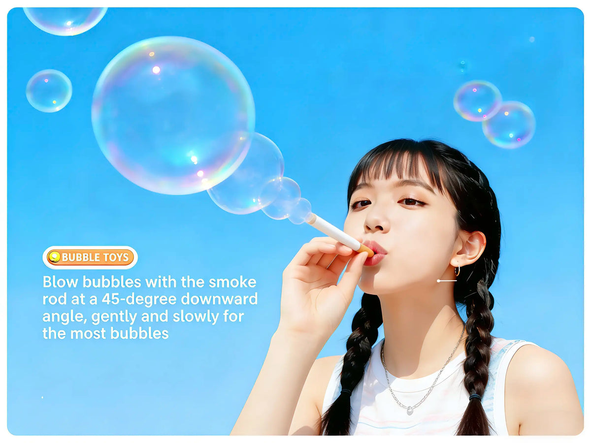 Cigarette Style Bubble Blower with Novelty Yellow and White Pack Design [YQT:ULO-260916-009:50ec0dbafe77e580]