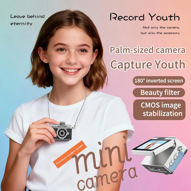 Mini Retro Digital Keychain Camera with Flip Screen and Flash [YQT:ULO-261012-002:7e842f58f7355f22]