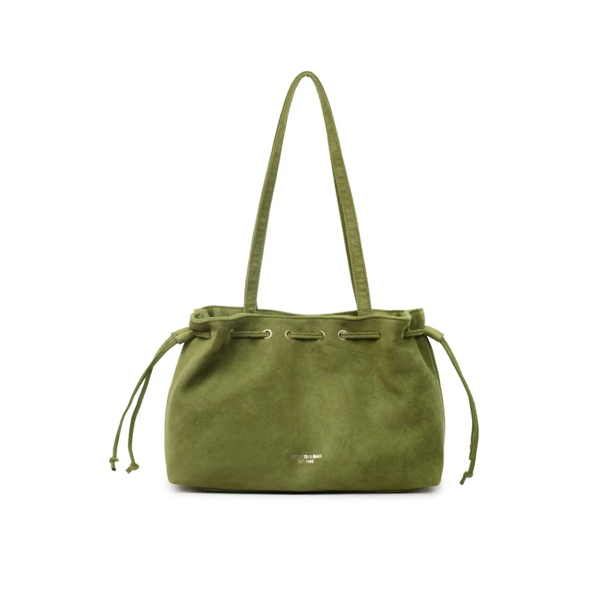 Women's Retro Drawstring Tote Bag with Double Shoulder Straps and Interior Pocket [YQT:ULO-260918-002:b3e15e4804c0b3a9]