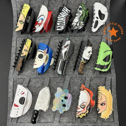 Halloween Claw Hair Clips with Horror Faces, Ghosts and Novelty Designs [YQT:ULO-261008-003:8165cbb67172b16c]