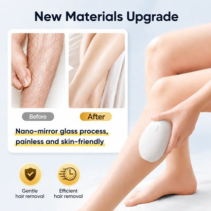 White Crystal Hair Eraser with Nano Glass Surface for Arms and Legs [YQT:ULO-261007-007:dc8f2dd0d430a35a]