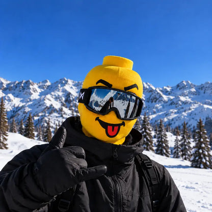 Funny Yellow Cartoon Face Ski Mask Balaclava with Multiple Expression Designs [YQT:ULO-261008-013:a56e59936667ce77]