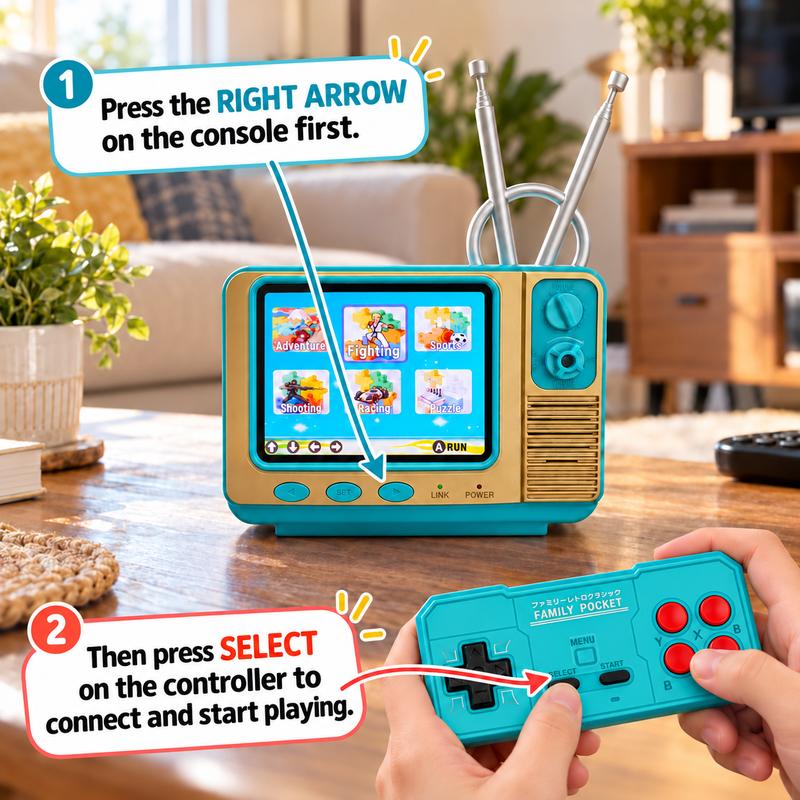 Retro TV Style Gaming Console with 308 Classic Games and Controller [YQT:ULO-261017-002:6653ff3dc10d276c]