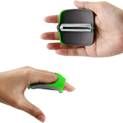 Palm Vegetable Peeler with Two Finger Grips for Potatoes, Carrots and Cucumbers [YQT:ULO-261015-004:0757e74f74ce24f8]