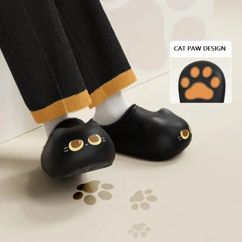Cute Cat and Rabbit Slippers with Sculpted Ears and Animal Faces [YQT:ULO-260912-002:6fed79f9862f6315]