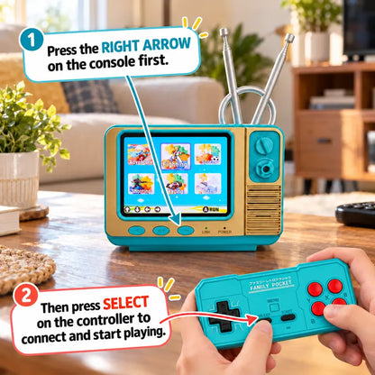 Retro TV Style Gaming Console with Controller and 308 Classic Games [YQT:ULO-261013-005:7fbf7558aabe5202]