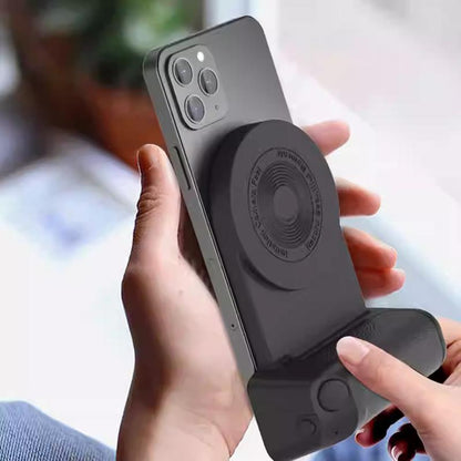 Magnetic Smartphone Camera Grip with Shutter Button and Textured Handle [YQT:ULO-261015-003:011270333ecd23a1]