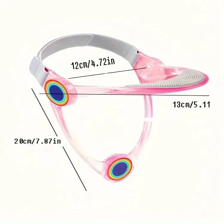 Adjustable Neck Support Collar with Curved Chin Rest and Circular Accents [YQT:ULO-260926-003:cc40389f407950ec]