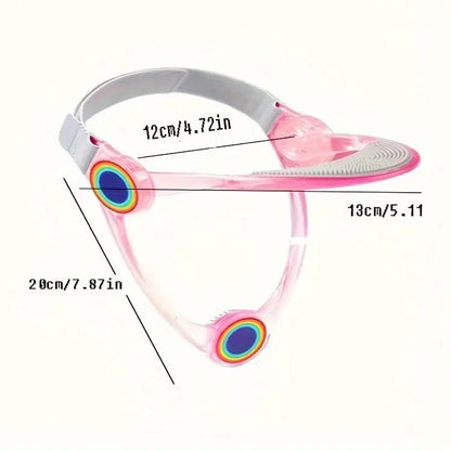 Adjustable Neck Support Collar with Curved Chin Rest and Circular Accents [YQT:ULO-260926-003:cc40389f407950ec]