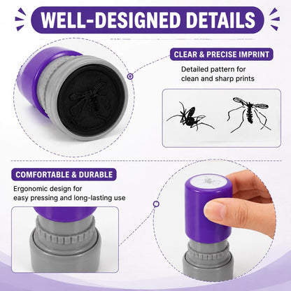 Mosquito Self-Inking Stamps with Novelty Insect Designs for Paper Crafts [YQT:ULO-261029-002:ed1bf032cb02d6f4]