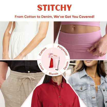 Stitchy Pink and Red Portable Handheld Sewing Tool for Clothing Alterations [YQT:ULO-261017-004:855a12c0db185db4]