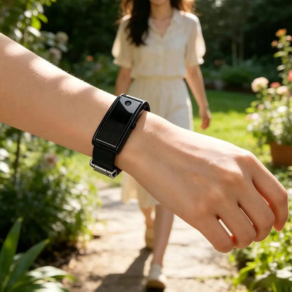 Black Scent Diffuser Bracelet with Glossy Rectangular Design and Adjustable Band [YQT:ULO-260926-002:22b1ff401e0acd6d]