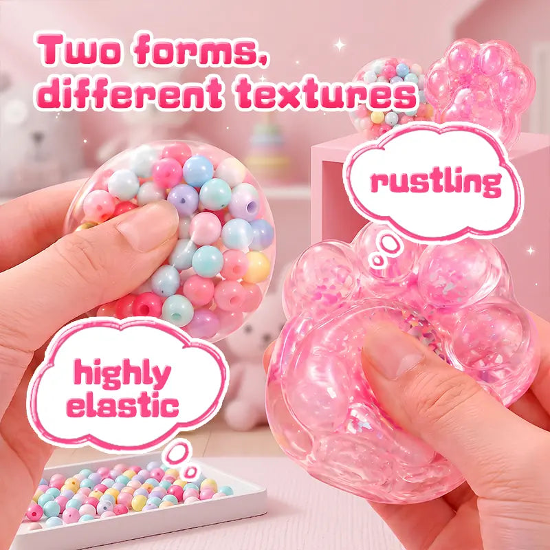 DIY Cat Paw and Ball Squishy Craft Kit with Colorful Decorations [YQT:ULO-260924-001:1dbbbf088ade30c0]