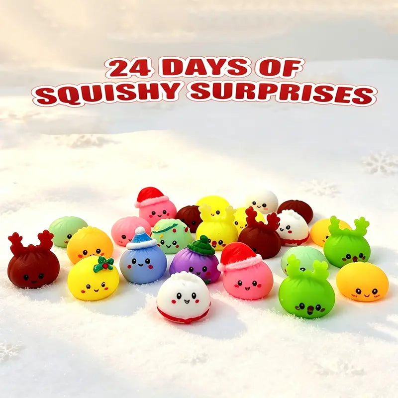 Christmas Mini Squishy Advent Calendar with 24 Dumpling Shaped Surprises [YQT:ULO-261008-008:1b38d039f748e9f6]