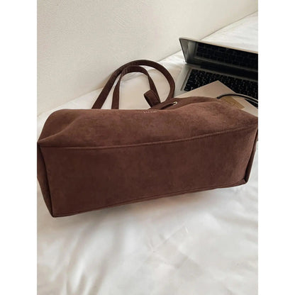 Women's Retro Drawstring Tote Bag with Double Shoulder Straps and Interior Pocket [YQT:ULO-260918-002:2715ceb0e2bdb6e9]