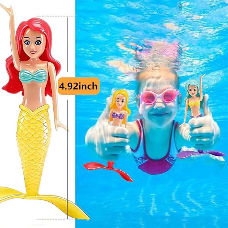 Colorful Mermaid Dive Toys with Sculpted Tails and Shell Case Option [YQT:ULO-261017-007:452b48e23158bc35]