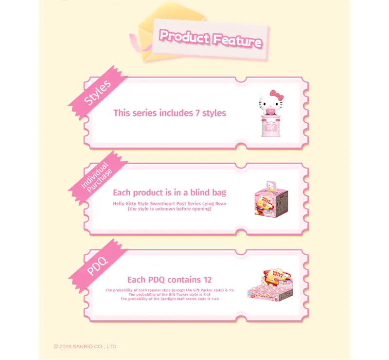 Hello Kitty MINILIKE Sweetheart Post Series Postbox Figure Blind Box [YQT:ULO-261005-002:ec7617f5828c766f]