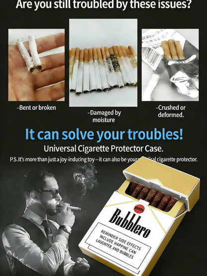 Cigarette Style Bubble Blower with Novelty Yellow and White Pack Design [YQT:ULO-260916-009:1957fd1412662319]