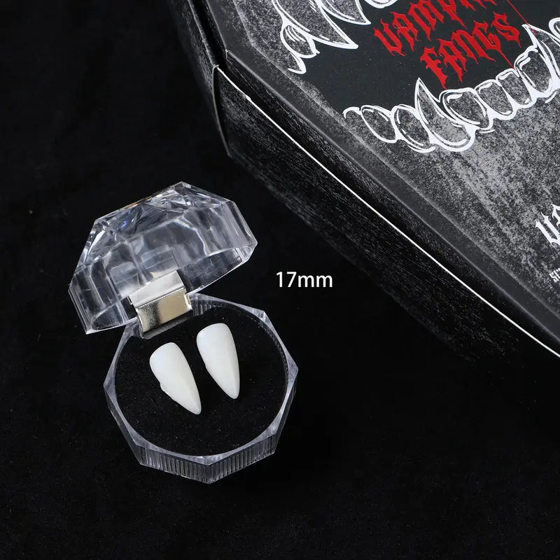 Vampire Fangs Set with Four Sizes for Halloween Costumes and Gothic Looks [YQT:ULO-261012-004:7e20dbf85eb740f8]