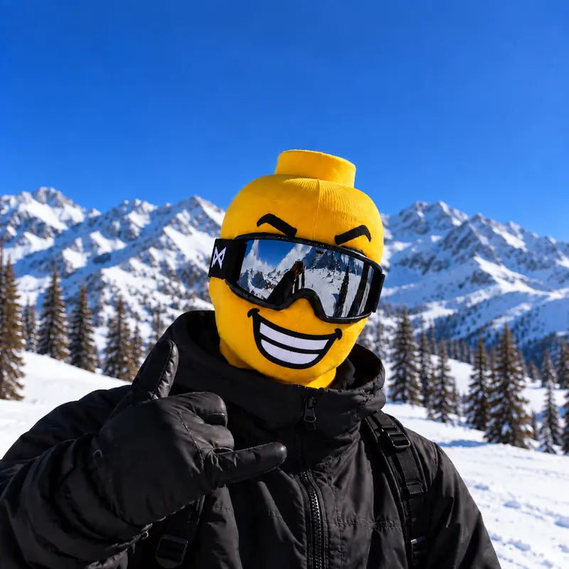 Funny Yellow Cartoon Face Ski Mask Balaclava with Multiple Expression Designs [YQT:ULO-261008-013:5116ec6ca3e6d251]