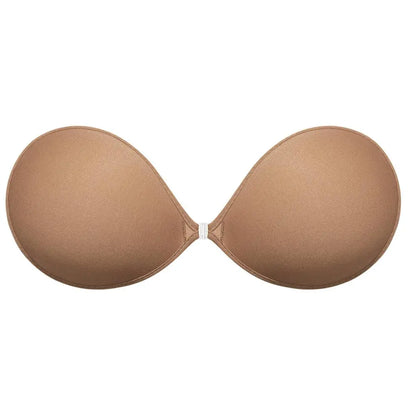 Strapless Adhesive Bra with Contoured Cups and Clear Front Clasp [YQT:ULO-260917-001:ee8f2299f63fab71]