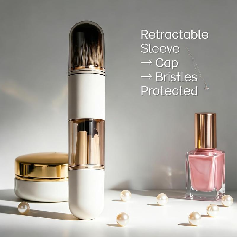Capsule 6-in-1 Makeup Brush Set with Compact Face and Eye Brushes [YQT:ULO-261017-003:b4f87309a0026d14]