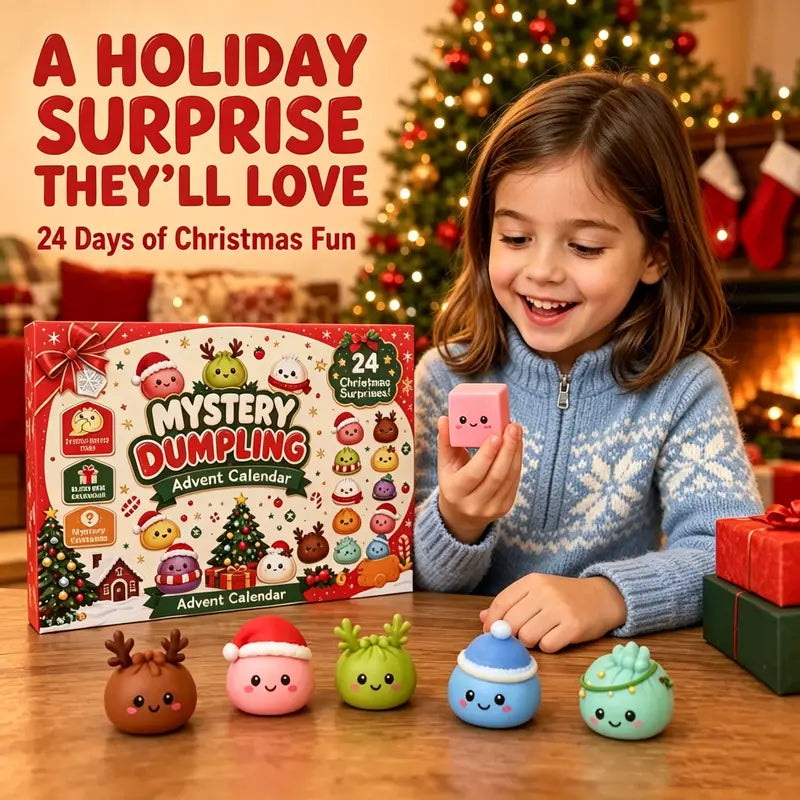 Christmas Mini Squishy Advent Calendar with 24 Dumpling Shaped Surprises [YQT:ULO-261008-008:7781b30fd5518ade]