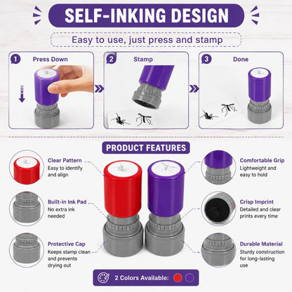 Mosquito Self-Inking Stamps with Novelty Insect Designs for Paper Crafts [YQT:ULO-261029-002:23d9548a89cbbb8a]