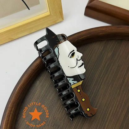 Halloween Claw Hair Clips with Horror Faces, Ghosts and Novelty Designs [YQT:ULO-261008-003:48478af4e182c88a]