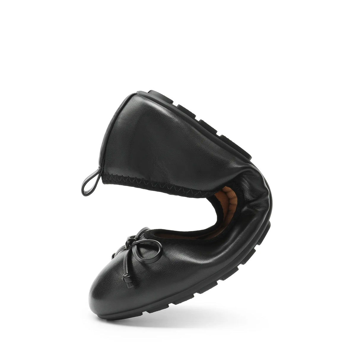 Women's Foldable Ballet Flats with Bow Detail and Round Toe [YQT:ULO-260917-005:56009ba578a4b761]