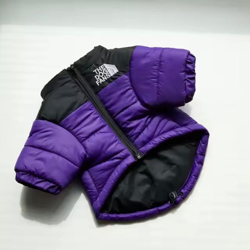 Quilted Dog Jacket with Zip Closure and Stand Collar in Multiple Colors [YQT:ULO-261029-005:87610d976934c885]