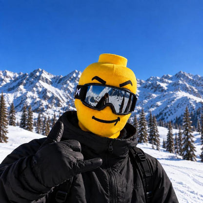 Funny Yellow Cartoon Face Ski Mask Balaclava with Multiple Expression Designs [YQT:ULO-261008-013:cc9d367eaaac0302]