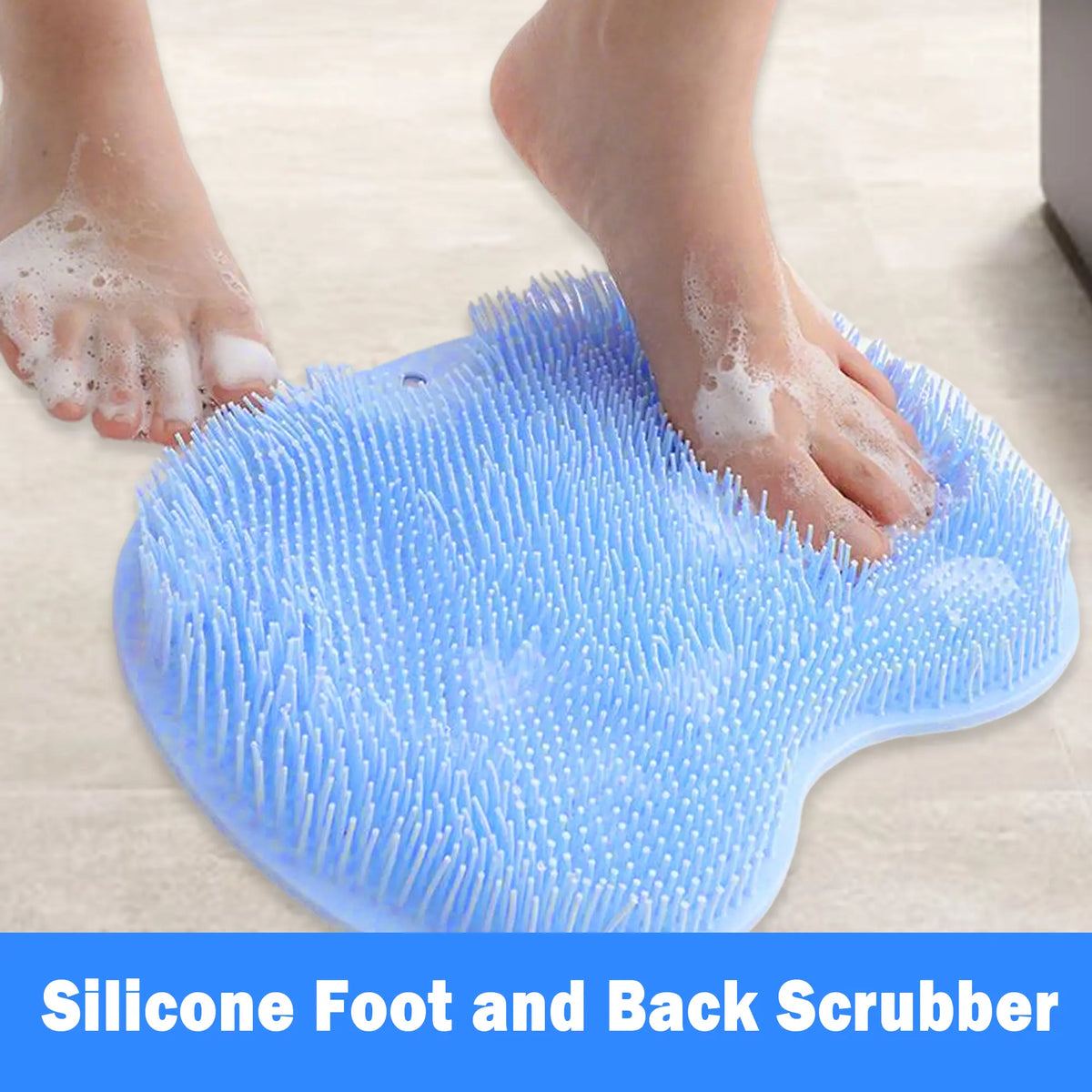 Silicone Shower Foot and Back Scrubber Mat with Suction Cups [YQT:ULO-260924-007:5b643f91d27ae783]