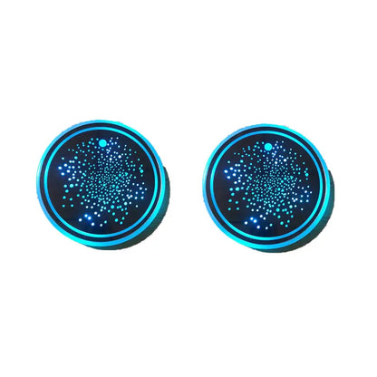Rechargeable LED Car Cup Holder Coasters with Starry Design and Seven Colors [YQT:ULO-261009-001:112dd52b5d8019aa]