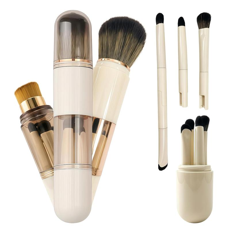 Capsule 6-in-1 Makeup Brush Set with Compact Face and Eye Brushes [YQT:ULO-261017-003:45eaddaf02a09d38]