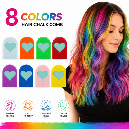 Temporary Hair Color Chalk Clips in 8 and 12 Color Sets [YQT:ULO-260914-002:cba0ca11bcfecb4c]
