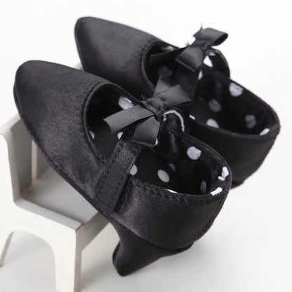 Baby Girl Bow Shoes with Pointed Toes and Decorative Heels for Photography [YQT:ULO-261002-001:830685ea4d57bf14]