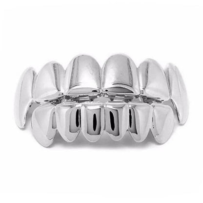 Glossy Upper and Lower Teeth Grillz with Vampire Fang Design [YQT:ULO-260925-002:0977bca477121ff4]
