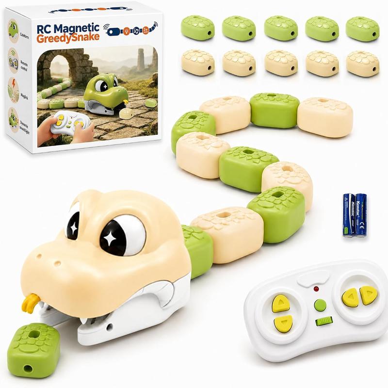 Remote Control Magnetic Snake Game Toy with Collectible Tail Blocks [YQT:ULO-261008-009:9db0acfe1f405bbd]