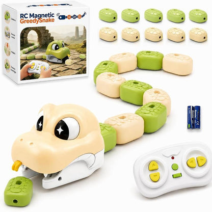 Remote Control Magnetic Snake Game Toy with Collectible Tail Blocks [YQT:ULO-261008-009:9db0acfe1f405bbd]