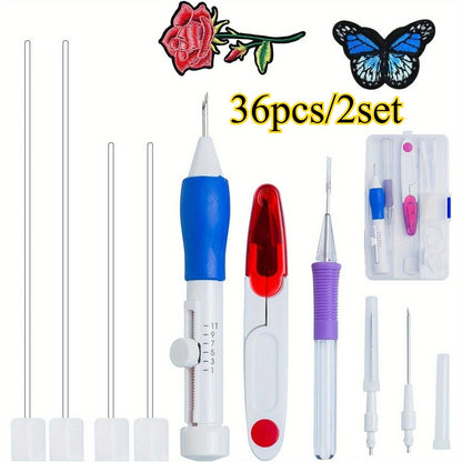 Adjustable Punch Needle Embroidery Pen Set for DIY Sewing and Craft Projects [YQT:ULO-261019-001:85c622c02a1945f2]