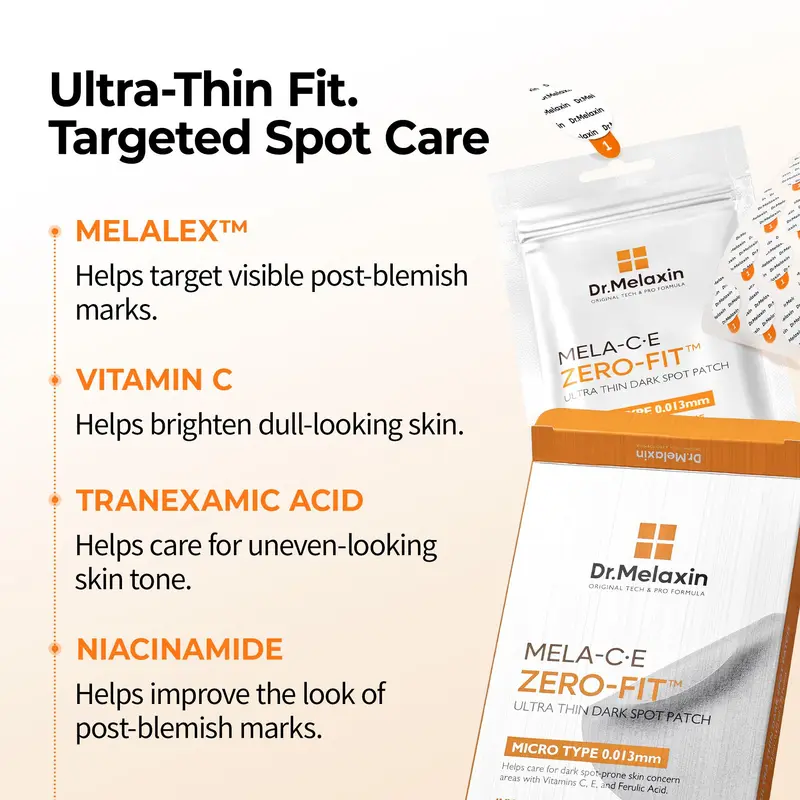 Dr.Melaxin Zero-Fit Patches | S-ZINC & Mela-C·E | 72-Patch Packs or 144-Patch Duo